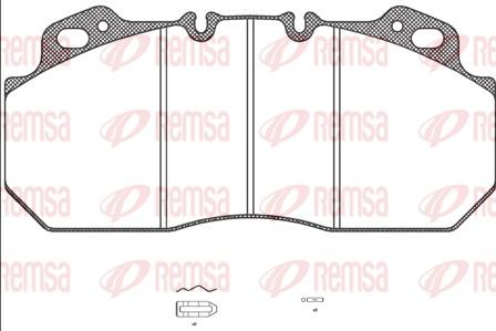 Remsa JCA 622.00 - Kit de plaquettes de frein, frein à disque cwaw.fr