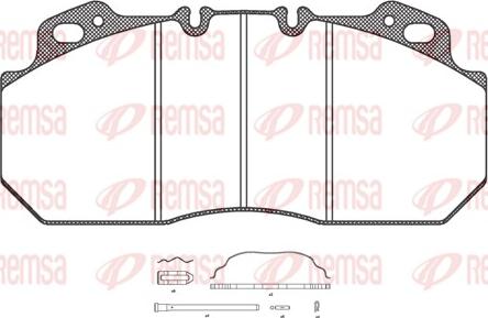 Remsa JCA 622.30 - Kit de plaquettes de frein, frein à disque cwaw.fr