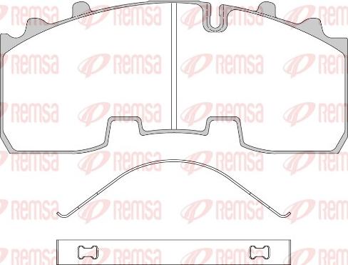 Remsa JCA 1556.00 - Kit de plaquettes de frein, frein à disque cwaw.fr