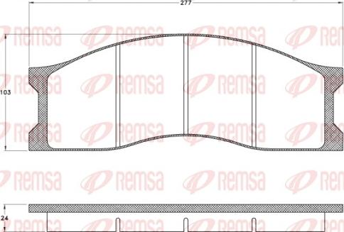 Remsa JCA 1013 - Kit de plaquettes de frein, frein à disque cwaw.fr