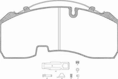 Remsa JCA 1084.80 - Kit de plaquettes de frein, frein à disque cwaw.fr