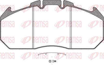 Remsa JCA 1034.30 - Kit de plaquettes de frein, frein à disque cwaw.fr