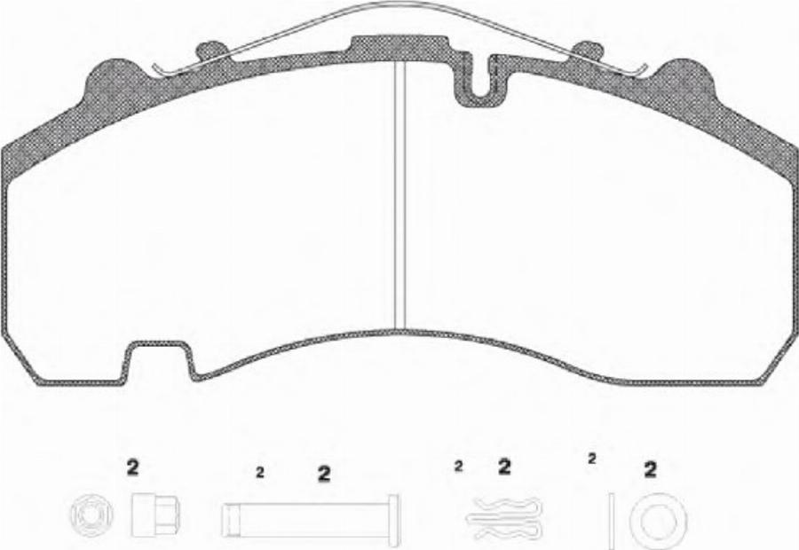 Remsa JCA 1076.80 - Kit de plaquettes de frein, frein à disque cwaw.fr