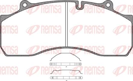 Remsa JCA 1073.00 - Kit de plaquettes de frein, frein à disque cwaw.fr