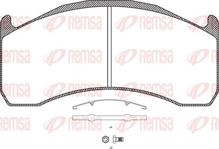 Remsa JCA 1072.00 - Kit de plaquettes de frein, frein à disque cwaw.fr