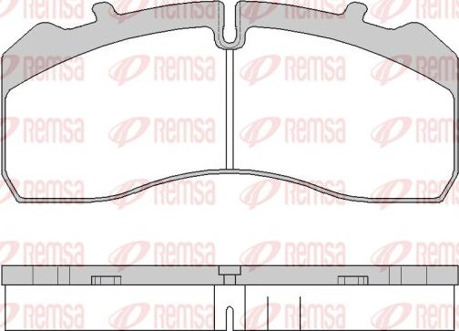 Remsa JCA 1846.00 - Kit de plaquettes de frein, frein à disque cwaw.fr