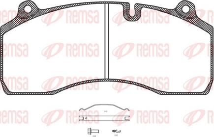 Remsa JCA 1306.00 - Kit de plaquettes de frein, frein à disque cwaw.fr