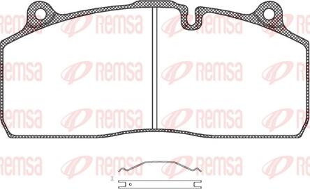 Remsa JCA 1316.00 - Kit de plaquettes de frein, frein à disque cwaw.fr