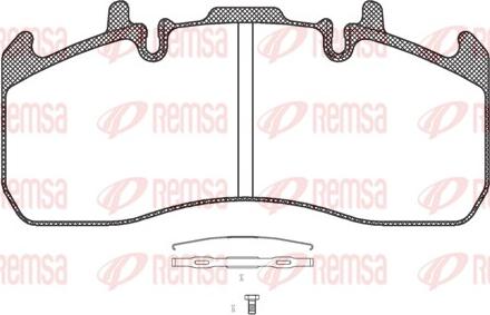 Remsa JCA 1317.00 - Kit de plaquettes de frein, frein à disque cwaw.fr