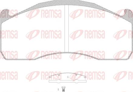 Remsa JCA 1328.00 - Kit de plaquettes de frein, frein à disque cwaw.fr