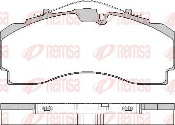 Remsa JCA 1704.00 - Kit de plaquettes de frein, frein à disque cwaw.fr