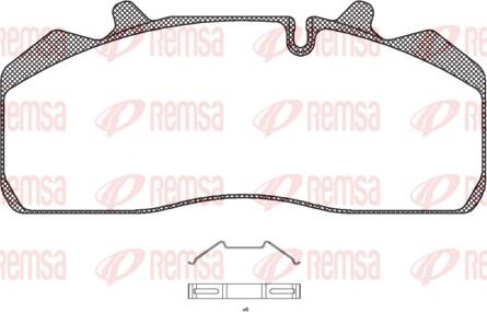 Remsa JCA 894.00 - Kit de plaquettes de frein, frein à disque cwaw.fr