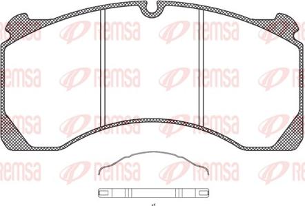 Remsa JCA 847.00 - Kit de plaquettes de frein, frein à disque cwaw.fr