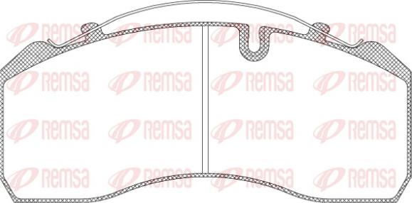 Remsa JCA 814.00 - Kit de plaquettes de frein, frein à disque cwaw.fr