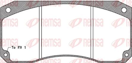 Remsa JCA 346.40 - Kit de plaquettes de frein, frein à disque cwaw.fr