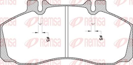 Remsa JCA 245.20 - Kit de plaquettes de frein, frein à disque cwaw.fr