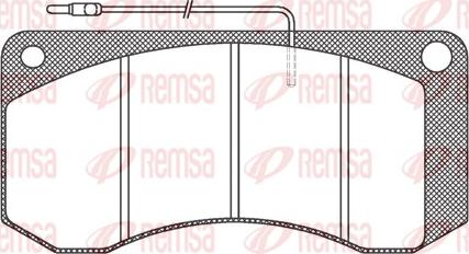 Remsa JCA 258.40 - Kit de plaquettes de frein, frein à disque cwaw.fr