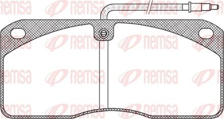 Remsa JCA 278.40 - Kit de plaquettes de frein, frein à disque cwaw.fr