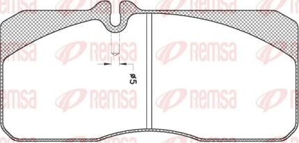 Remsa JCA 278.20 - Kit de plaquettes de frein, frein à disque cwaw.fr