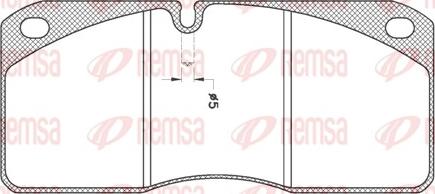 Remsa JCA 278.21 - Kit de plaquettes de frein, frein à disque cwaw.fr