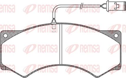 Remsa JCA 277.41 - Kit de plaquettes de frein, frein à disque cwaw.fr