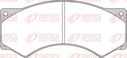 Remsa JCA 277.00 - Kit de plaquettes de frein, frein à disque cwaw.fr