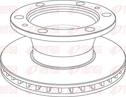 Remsa NCA1023.20 - Disque de frein cwaw.fr