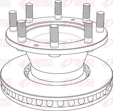 Remsa NCA1022.20 - Disque de frein cwaw.fr