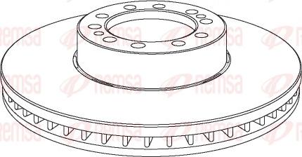 Remsa NCA1075.20 - Disque de frein cwaw.fr