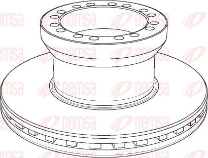 Remsa NCA1155.20 - Disque de frein cwaw.fr