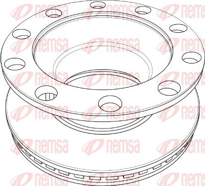 Remsa NCA1209.20 - Disque de frein cwaw.fr