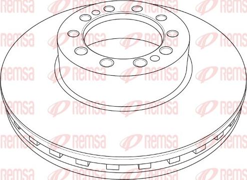 Remsa NCA1210.20 - Disque de frein cwaw.fr