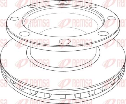 Remsa NCA1223.20 - Disque de frein cwaw.fr