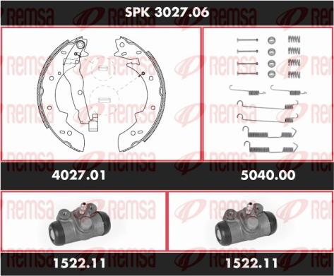 Remsa SPK 3027.06 - Jeu de mâchoires de frein cwaw.fr