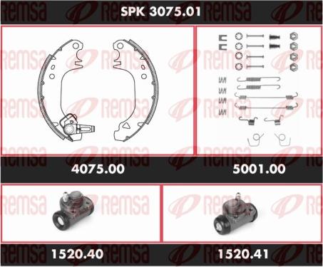 Remsa SPK 3075.01 - Jeu de mâchoires de frein cwaw.fr