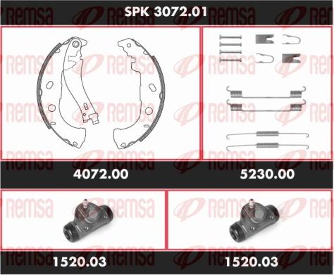 Remsa SPK 3072.01 - Jeu de mâchoires de frein cwaw.fr