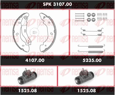 Remsa SPK 3107.00 - Jeu de mâchoires de frein cwaw.fr