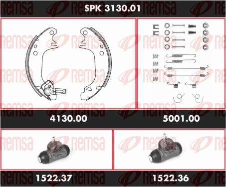 Remsa SPK 3130.01 - Jeu de mâchoires de frein cwaw.fr