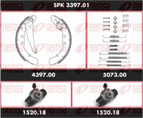 Remsa SPK 3397.01 - Jeu de mâchoires de frein cwaw.fr