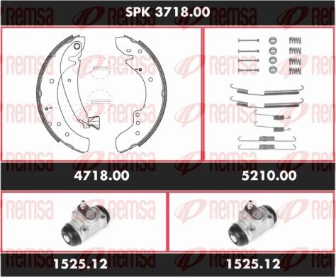 Remsa SPK 3718.00 - Jeu de mâchoires de frein cwaw.fr