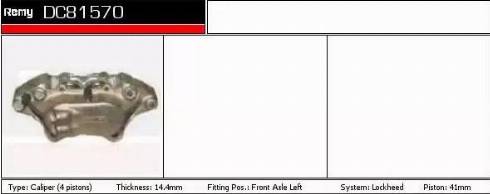 Remy DC81570 - Étrier de frein cwaw.fr