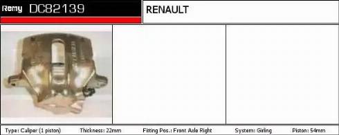 Remy DC82139 - Étrier de frein cwaw.fr