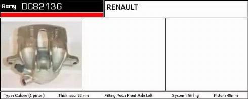 Remy DC82136 - Étrier de frein cwaw.fr