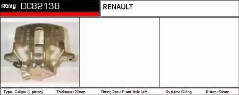 Remy DC82138 - Étrier de frein cwaw.fr