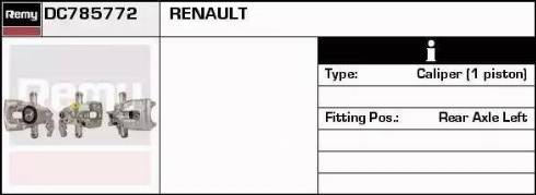 Remy DC785772 - Étrier de frein cwaw.fr