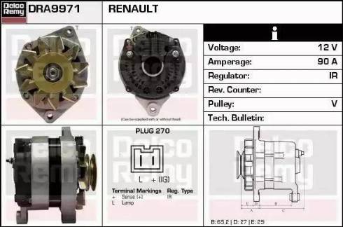 Remy DRA9971 - Alternateur cwaw.fr