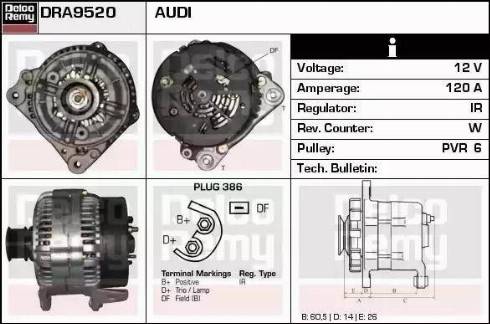 Remy DRA9520 - Alternateur cwaw.fr