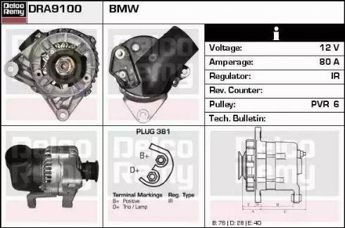 Remy DRA9100 - Alternateur cwaw.fr