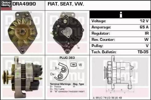 Remy DRA4990 - Alternateur cwaw.fr