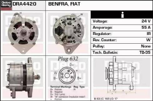 Remy DRA4420 - Alternateur cwaw.fr